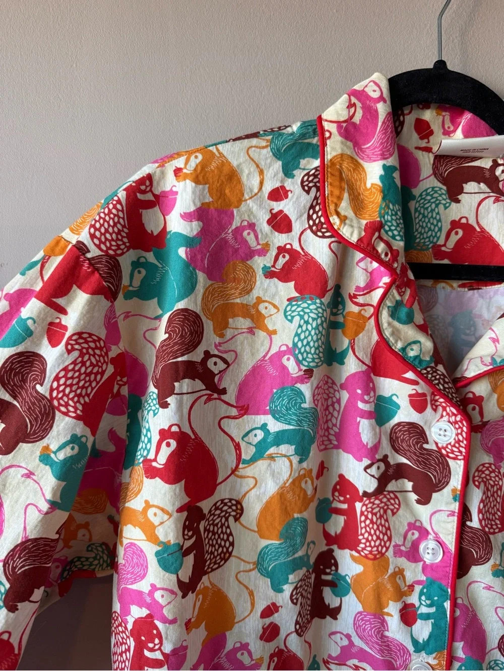 Taylor Swift Official RED Taylor’s‎ Version Women’s Squirrel Pajama Top Small